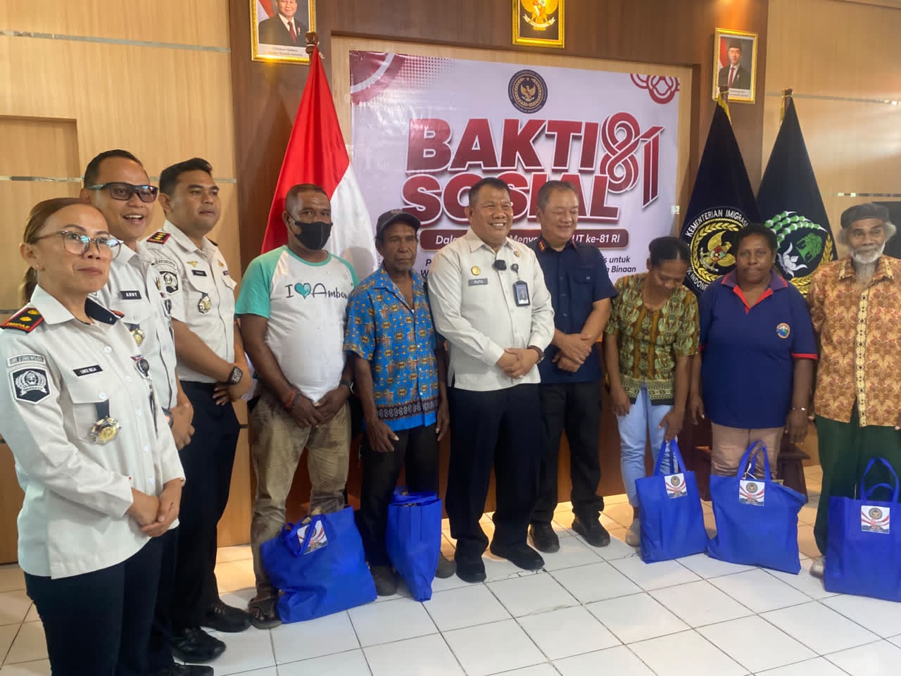 Semangat HUT RI, Kanwil Ditjenpas Papua Barat Gelar Bakti Sosial di Lapas Manokwari