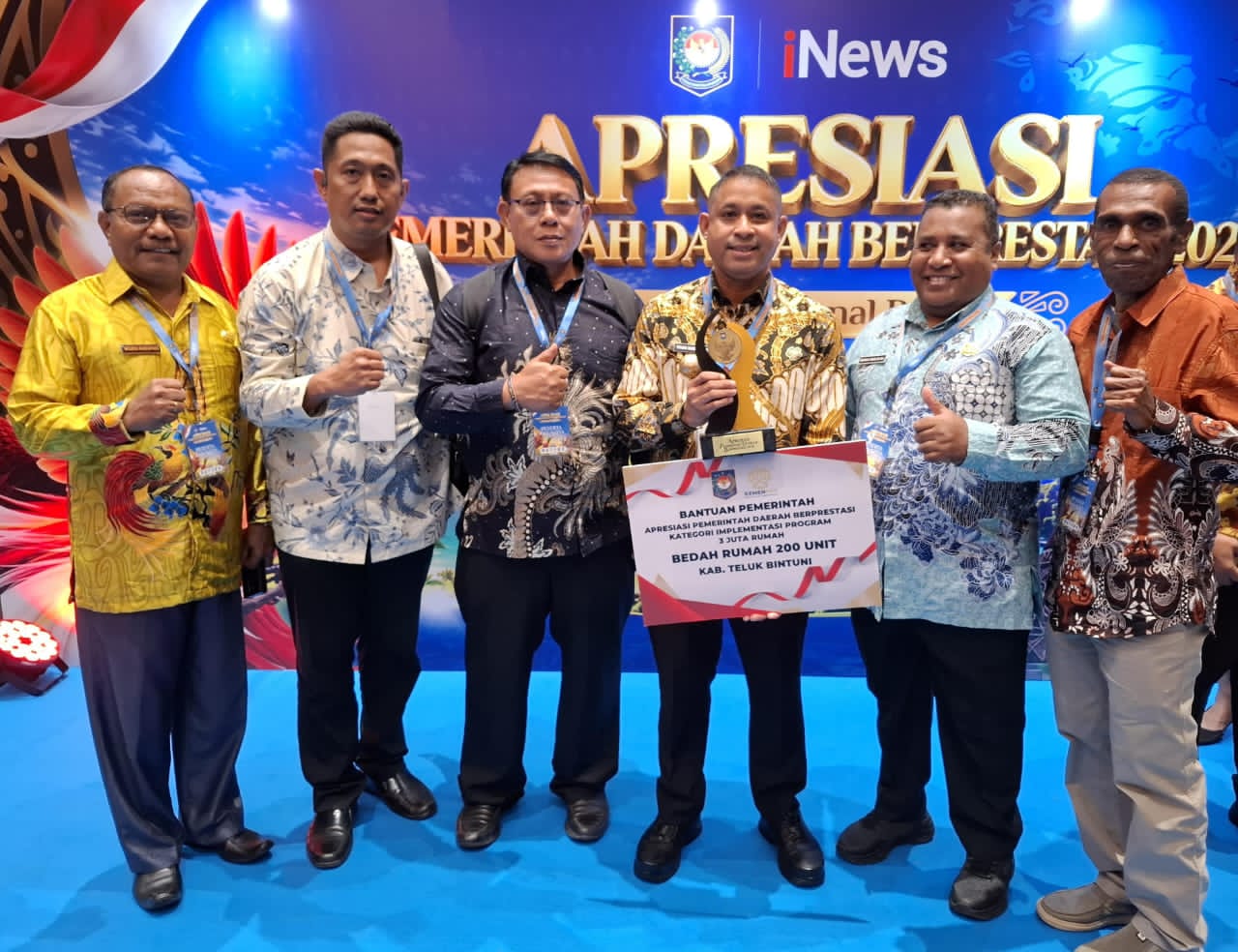 Jadi Kabuptaten Terbaik 3 Juta Rumah, Bintuni Dapat 200 Unit Alokasi Bedah Rumah