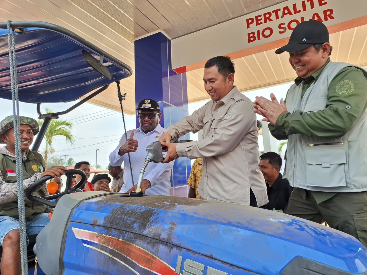Dukung Swasembada Pangan Nasional, SPBU Tanah Miring Merauke Resmi sebagai SPBU Khusus Petani