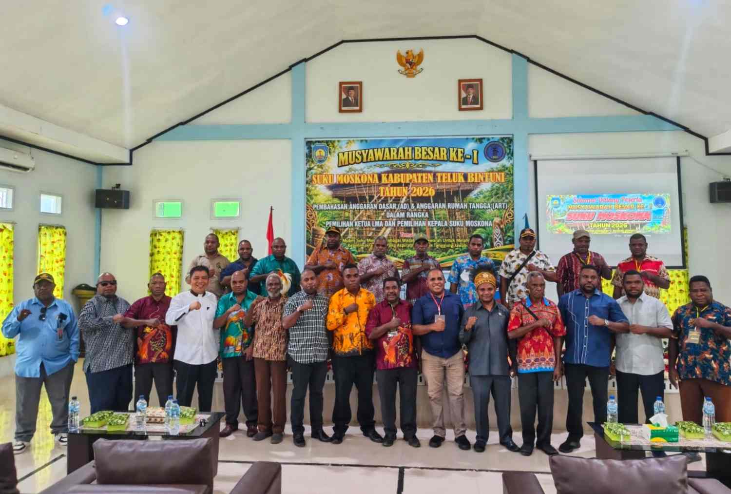 Mubes I Suku Moskona Dibuka, 63 Pemilik Hak Suara Tentukan Pemimpin Adat